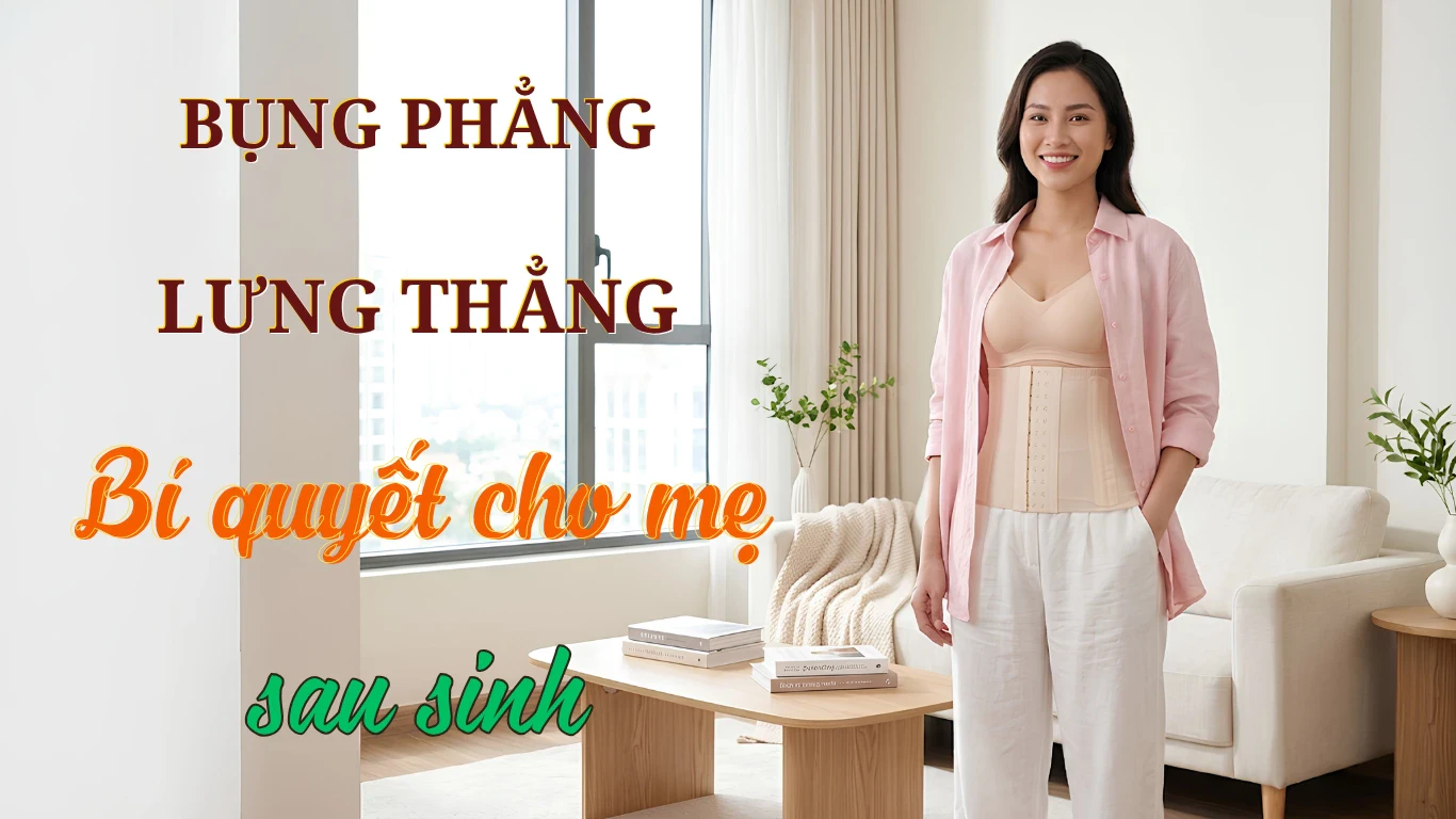 Đai Nịt Bụng Hỗ Trợ Cột Sống Giúp Mẹ Sau Sinh Thẳng Lưng
