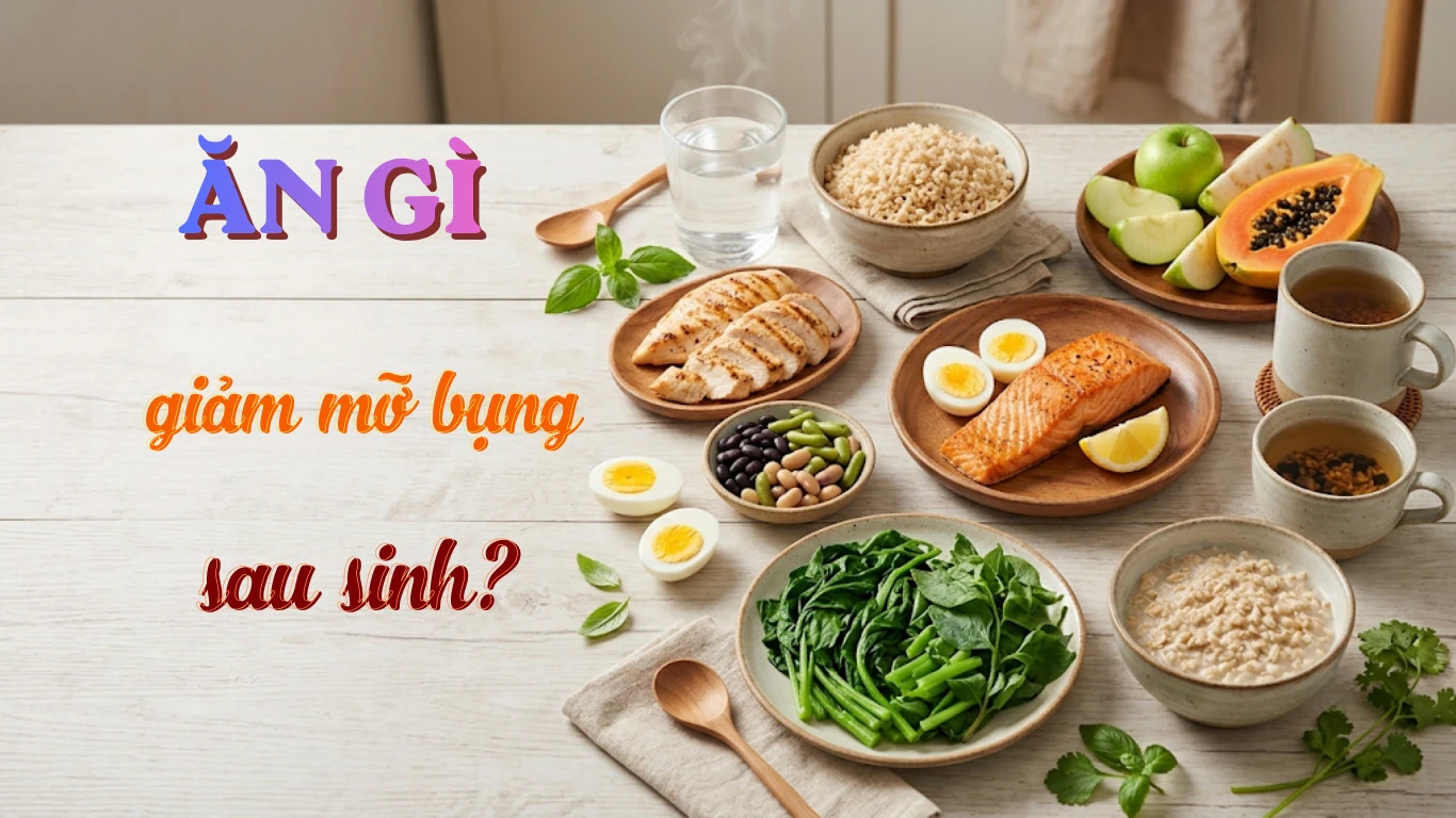 Ăn Gì Để Giảm Mỡ Bụng Sau Sinh? Bí Quyết Cho Mẹ Bỉm